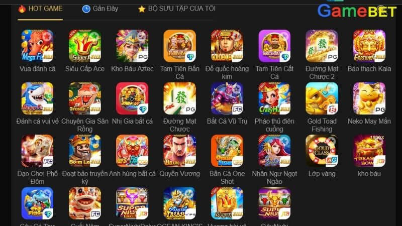 GameBET đa dạng về các thể loại game online