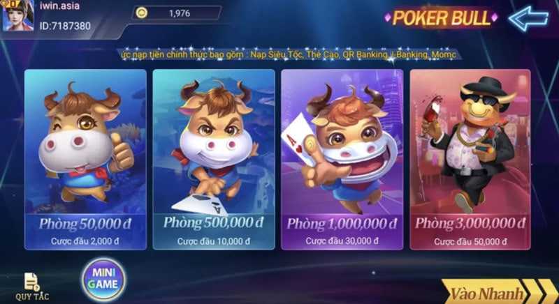 Luật Chơi Poker Bull Online Trên iwin68